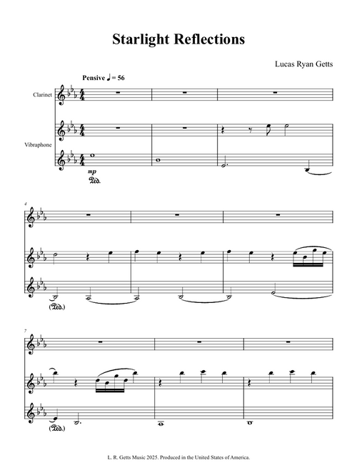 Starlight Reflections - Clarinet and Vibraphone
