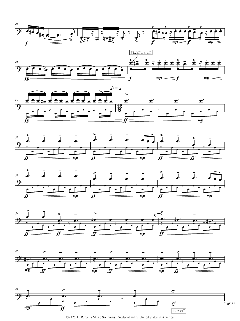 Synthesis - Bassoon and Electronics